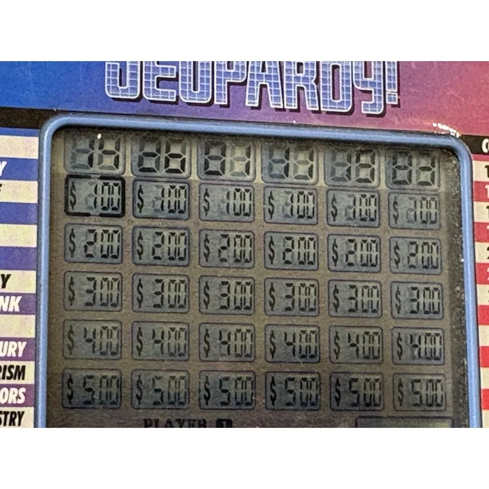 Vintage Tiger‎ Electronics Jeopardy Handheld Game with Cartridge Working